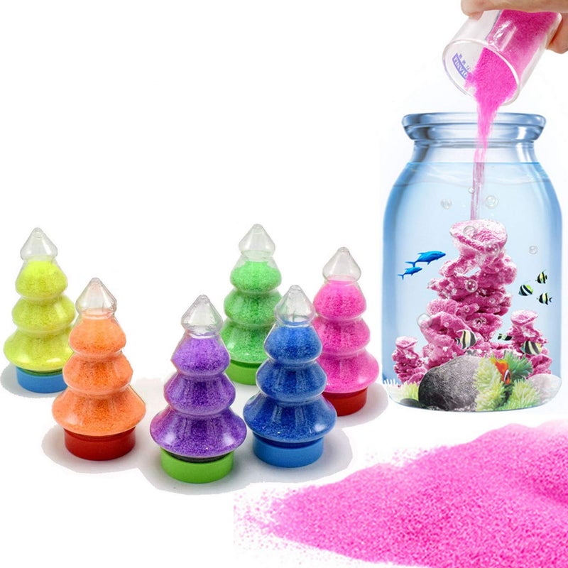 XIAOHONG 6 Colorful Magic Sand - Space, Hydrophobic Sand Play Sand Toys, Gifts for Kids, Stress Reliever - Image 1